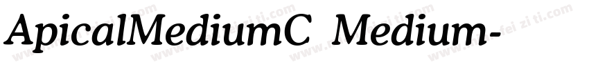ApicalMediumC Medium字体转换